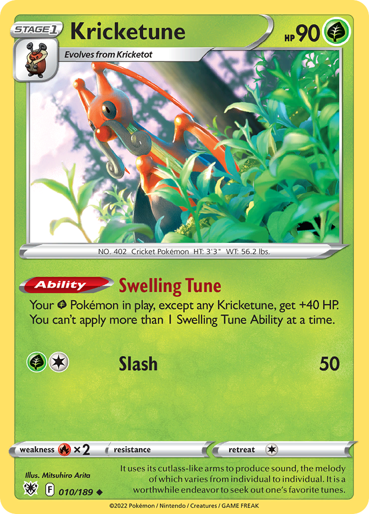 Kricketune – Astral Radiance 010/189 Pokémon card