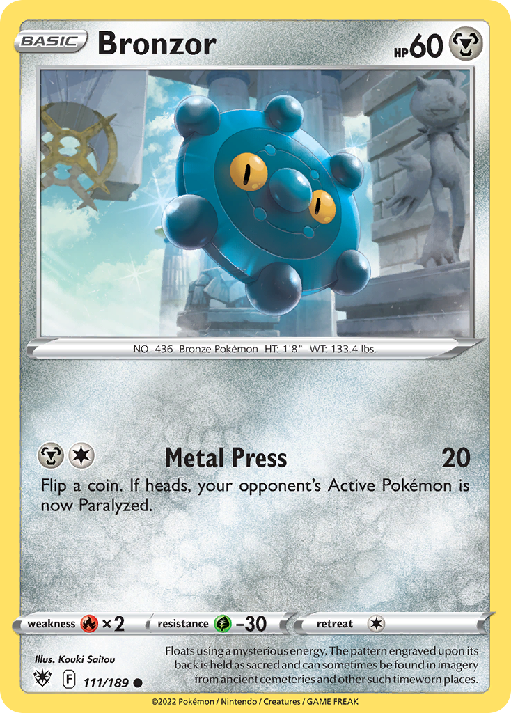 Bronzor – Astral Radiance 111/189 Pokémon card