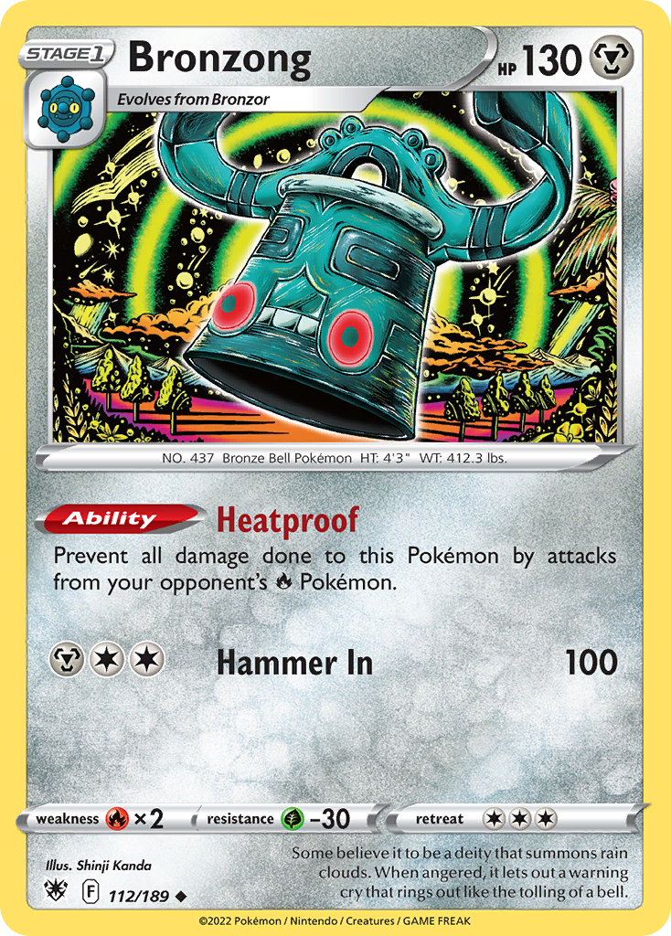 Bronzong – Astral Radiance 112/189 Pokémon card