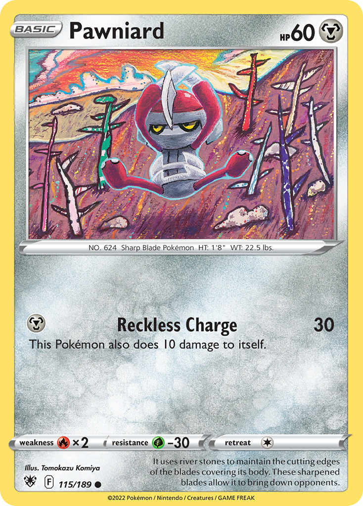 Pawniard – Astral Radiance 115/189 Pokémon card