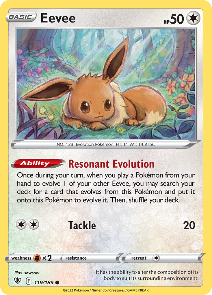 Eevee – Astral Radiance 119/189 Pokémon card