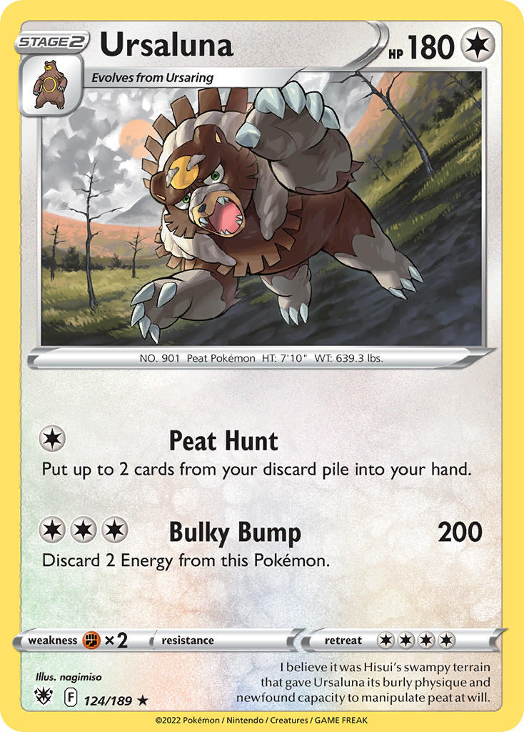 Ursaluna – Astral Radiance 124/189 Pokémon card