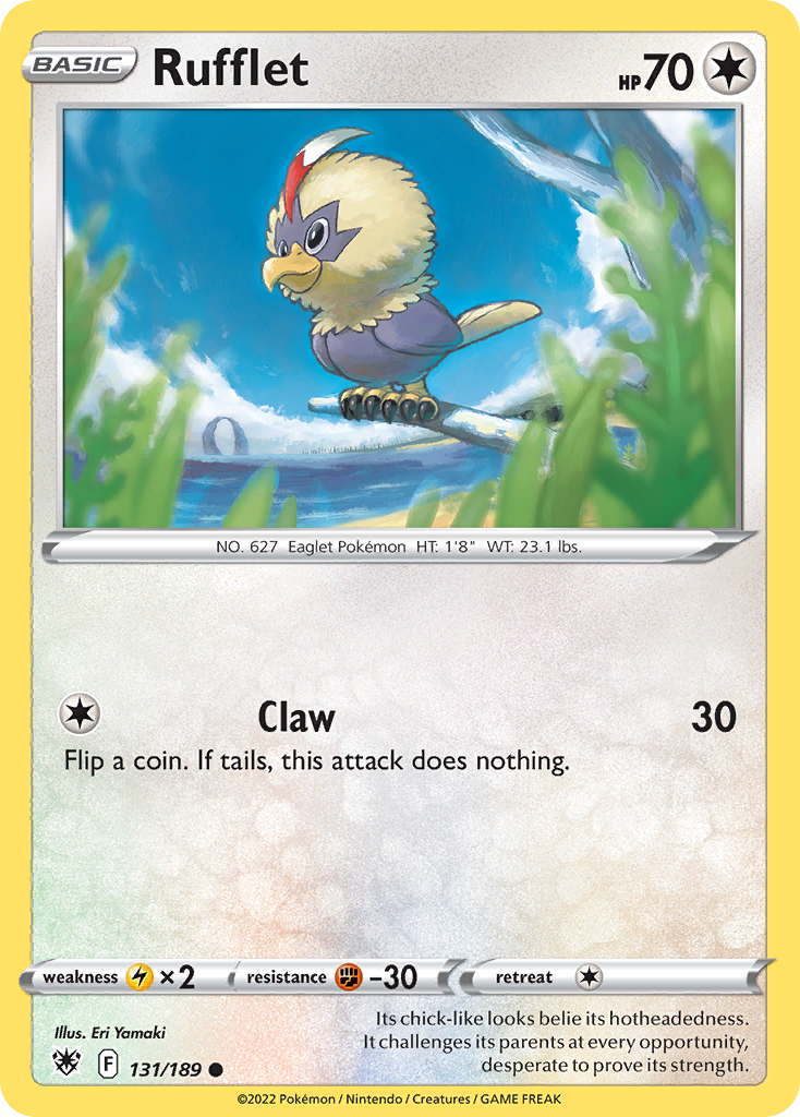Rufflet – Astral Radiance 131/189 Pokémon card