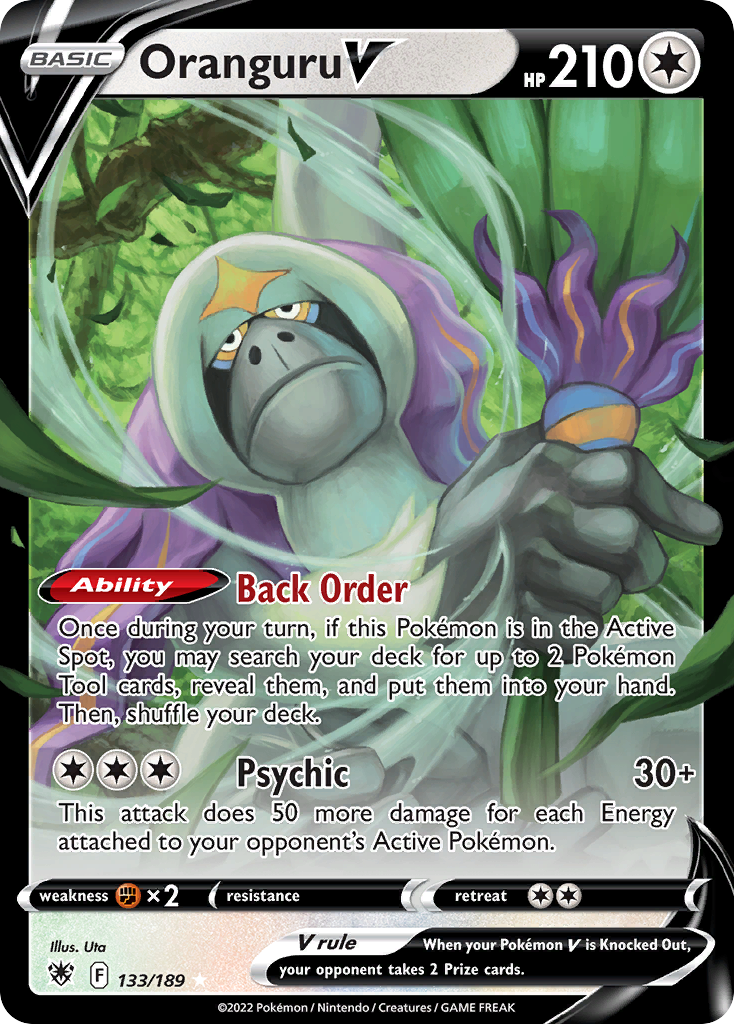 Oranguru V – Astral Radiance 133/189 Pokémon card