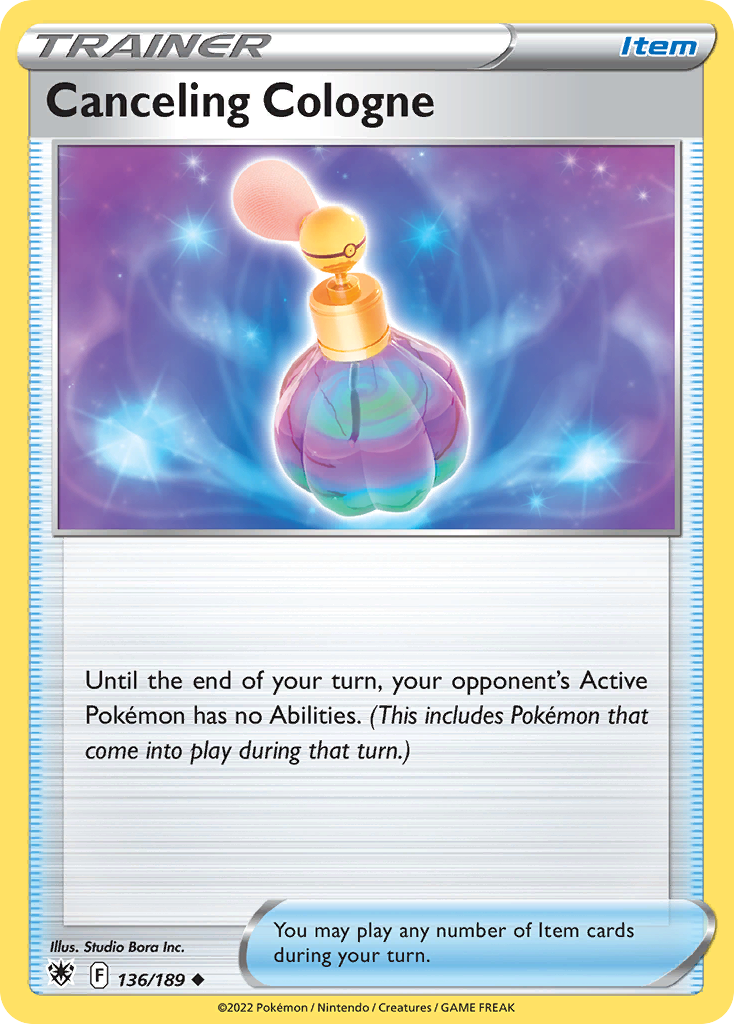 Canceling Cologne – Astral Radiance 136/189 Pokémon card