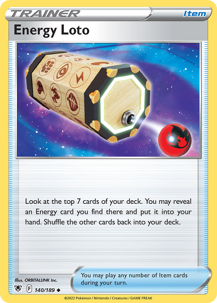 Energy Loto – Astral Radiance 140/189 Pokémon card
