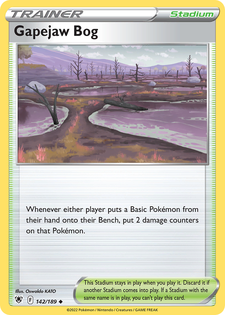 Gapejaw Bog – Astral Radiance 142/189 Pokémon card