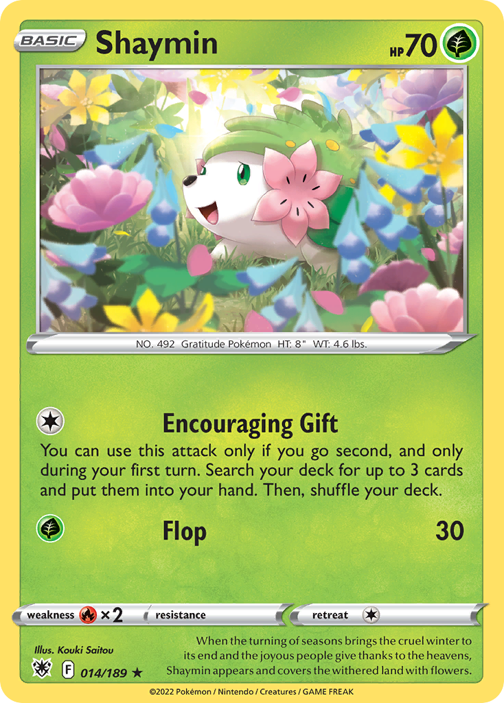 Shaymin – Astral Radiance 014/189 Pokémon card