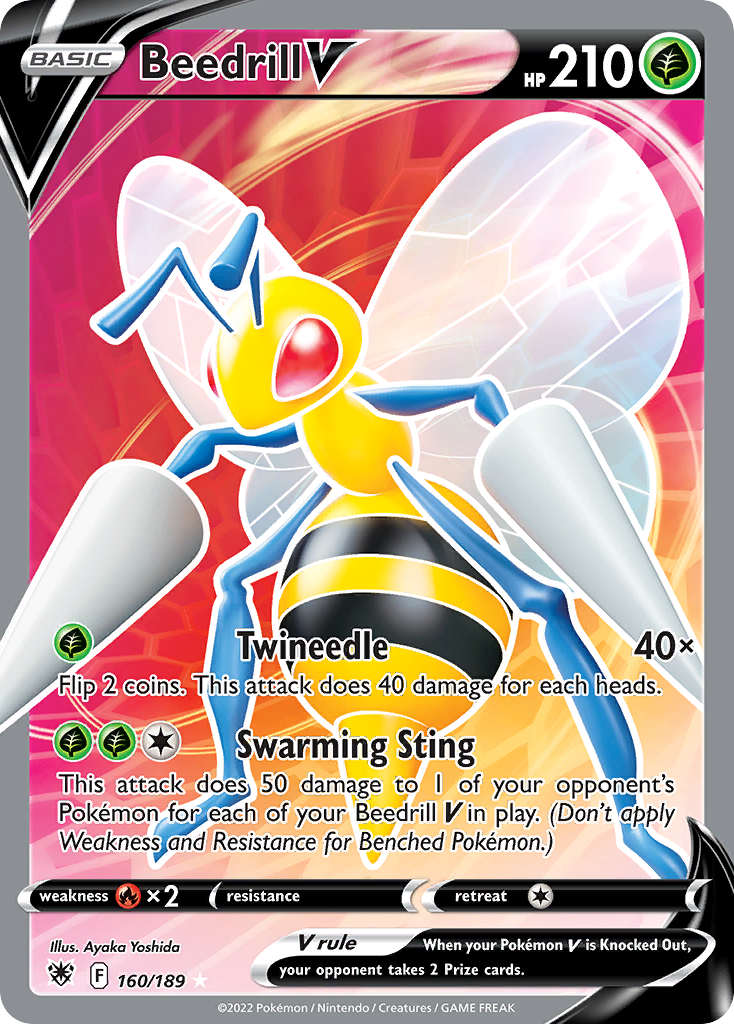Beedrill V – Astral Radiance 160/189 Pokémon card