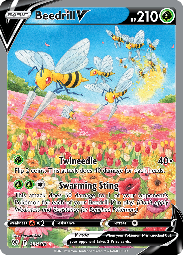 Beedrill V – Astral Radiance 161/189 Pokémon card