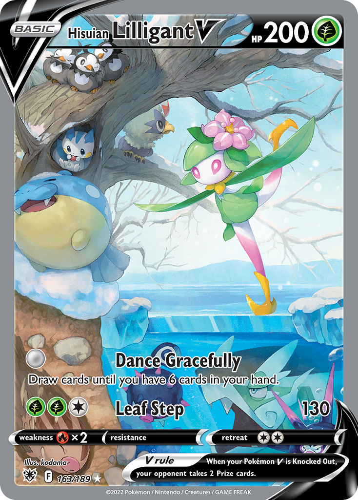 Hisuian Lilligant V – Astral Radiance 163/189 Pokémon card