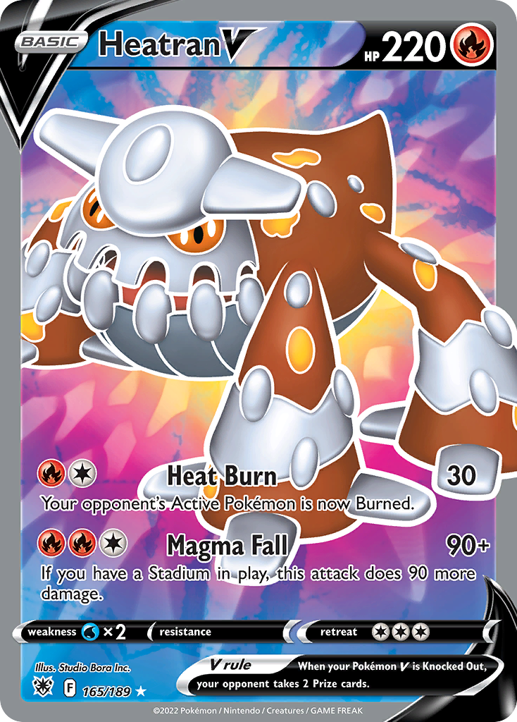 Heatran V – Astral Radiance 165/189 Pokémon card
