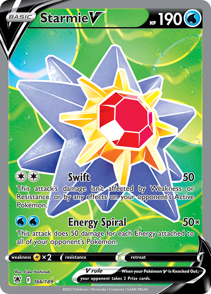 Starmie V – Astral Radiance 166/189 Pokémon card