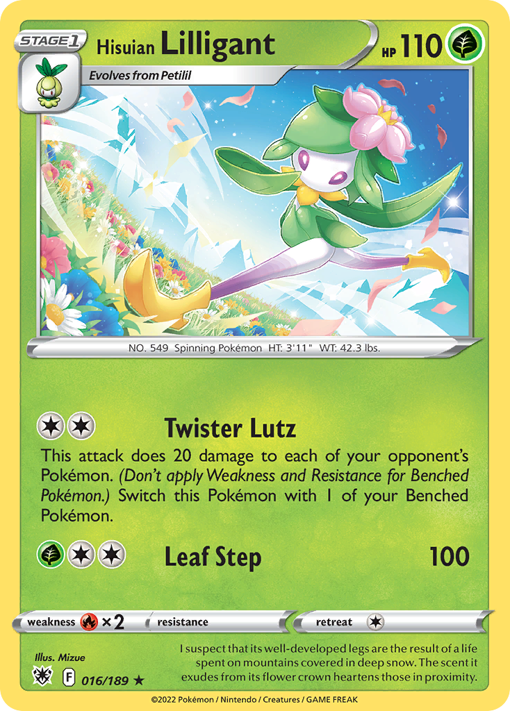 Hisuian Lilligant – Astral Radiance 016/189 Pokémon card