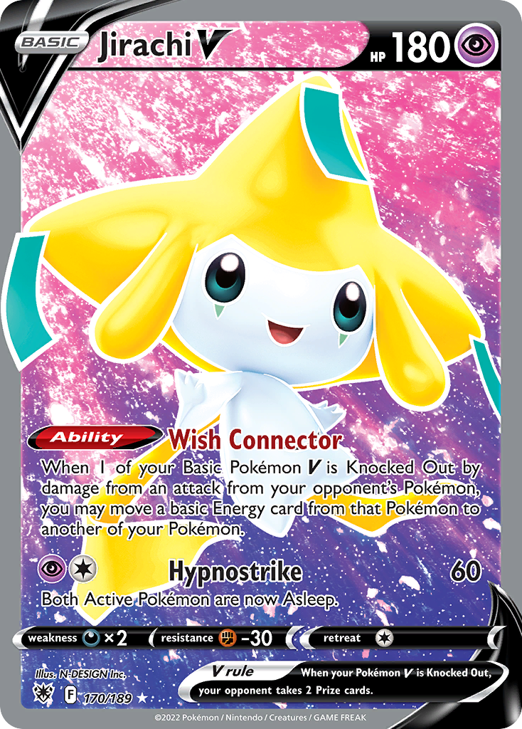 Jirachi V – Astral Radiance 170/189 Pokémon card