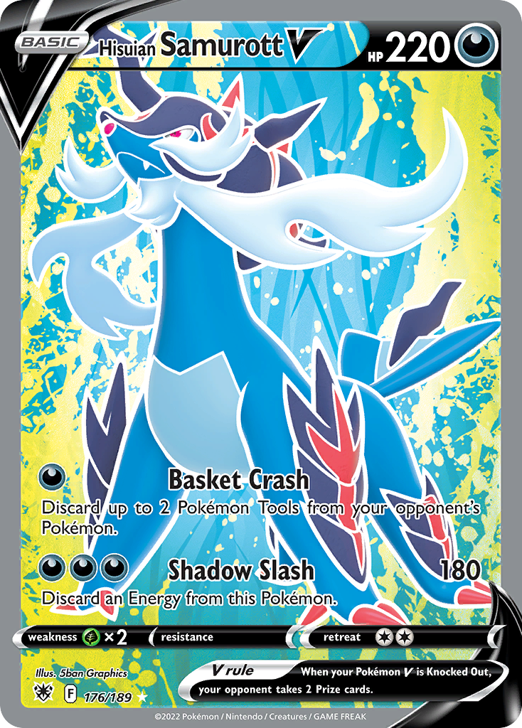Hisuian Samurott V – Astral Radiance 176/189 Pokémon card