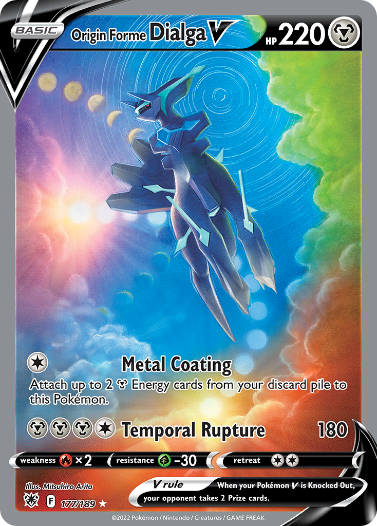 Origin Forme Dialga V – Astral Radiance 177/189 Pokémon card