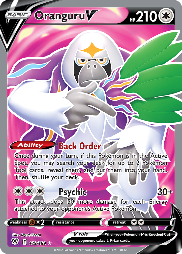 Oranguru V – Astral Radiance 179/189 Pokémon card