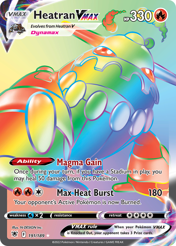 Heatran VMAX – Astral Radiance 191/189 Pokémon card