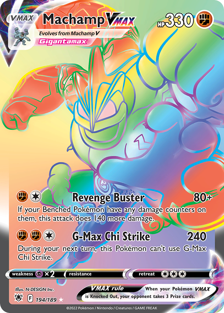 Machamp VMAX – Astral Radiance 194/189 Pokémon card