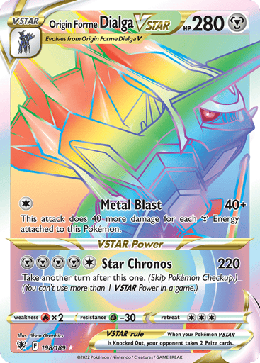 Origin Forme Dialga VSTAR - Astral Radiance 198