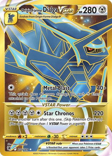 Origin Forme Dialga VSTAR - Astral Radiance 210
