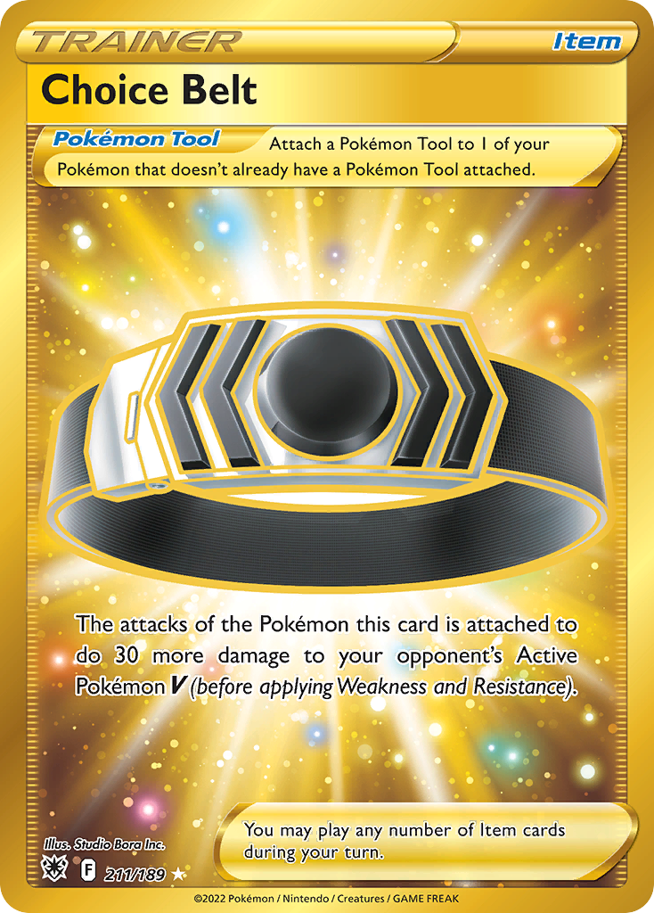 Choice Belt – Astral Radiance 211/189 Pokémon card