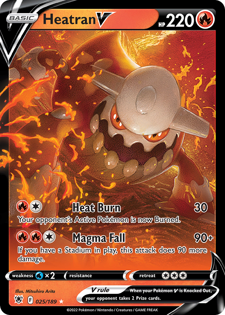 Heatran V – Astral Radiance 025/189 Pokémon card
