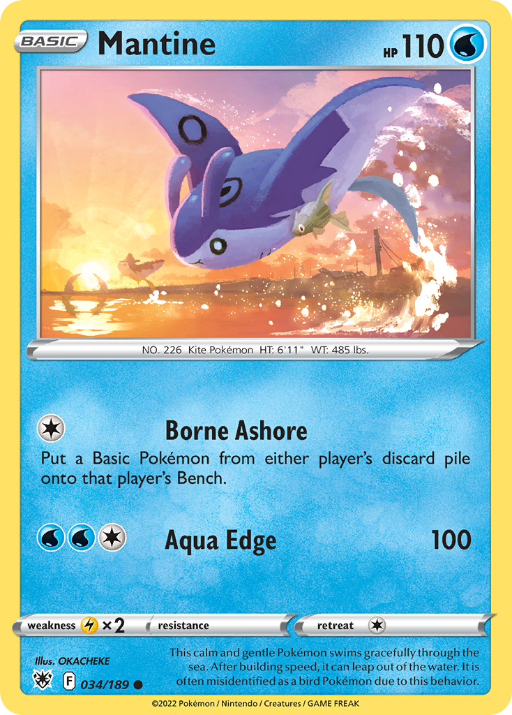 Mantine – Astral Radiance 034/189 Pokémon card