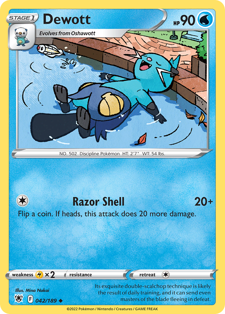 Dewott – Astral Radiance 042/189 Pokémon card