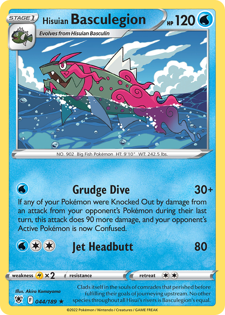 Hisuian Basculegion – Astral Radiance 044/189 Pokémon card