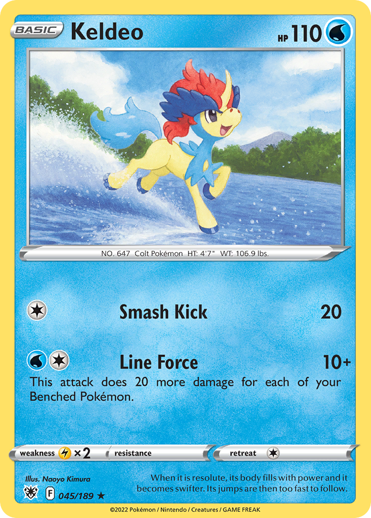 Keldeo – Astral Radiance 045/189 Pokémon card