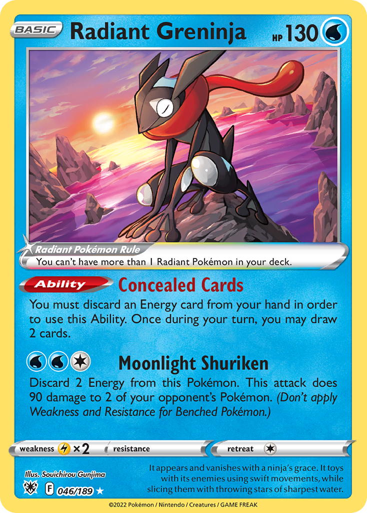 Radiant Greninja – Astral Radiance 046/189 Pokémon card