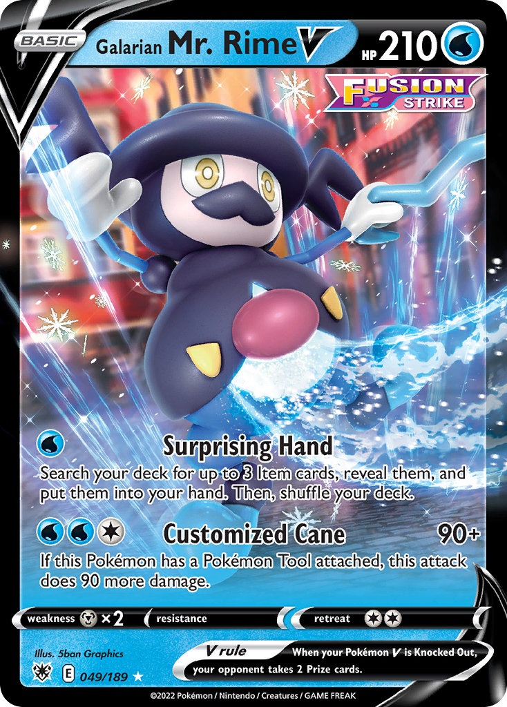 Galarian Mr. Rime V – Astral Radiance 049/189 Pokémon card