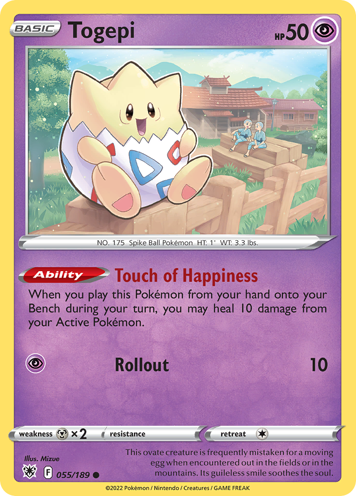 Togepi – Astral Radiance 055/189 Pokémon card