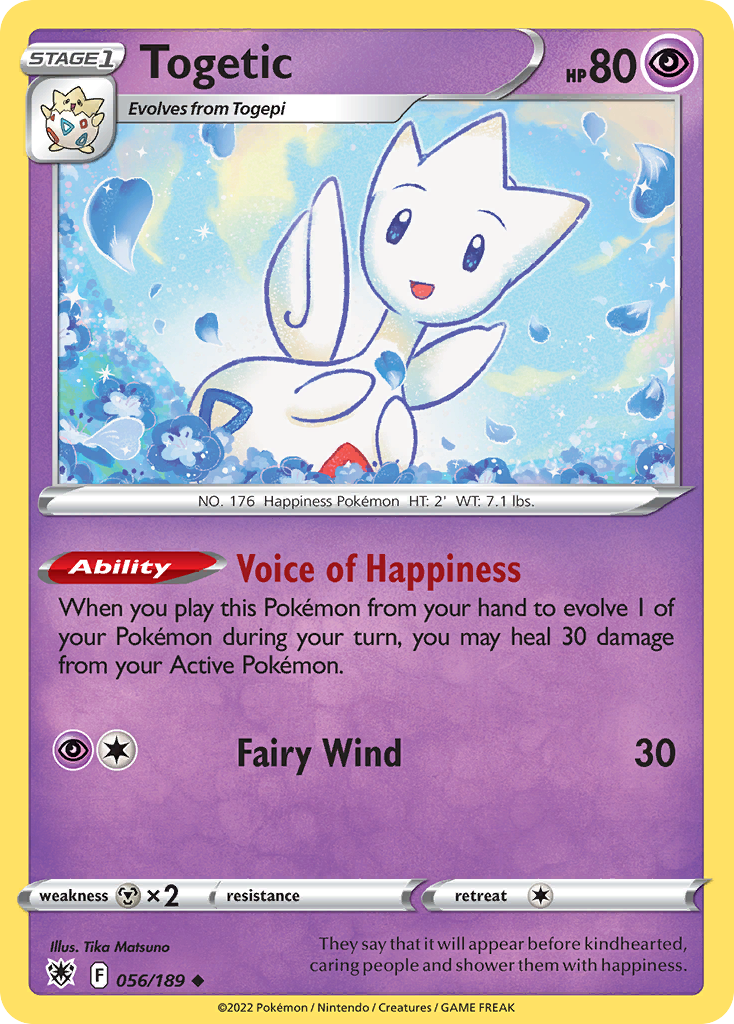 Togetic – Astral Radiance 056/189 Pokémon card