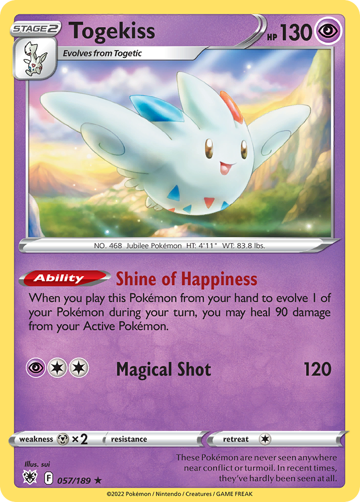 Togekiss – Astral Radiance 057/189 Pokémon card