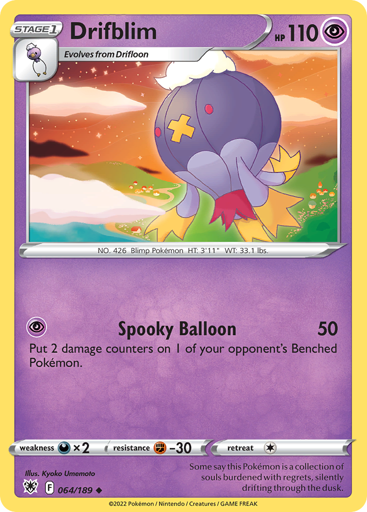 Drifblim – Astral Radiance 064/189 Pokémon card