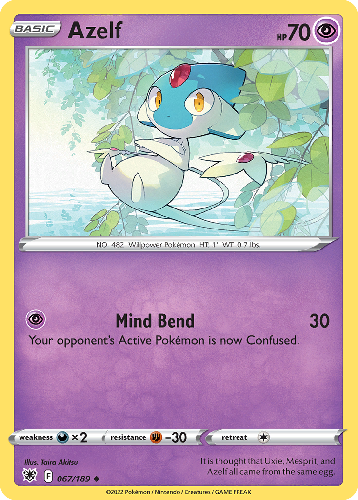 Azelf – Astral Radiance 067/189 Pokémon card