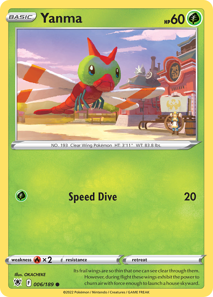 Yanma – Astral Radiance 006/189 Pokémon card