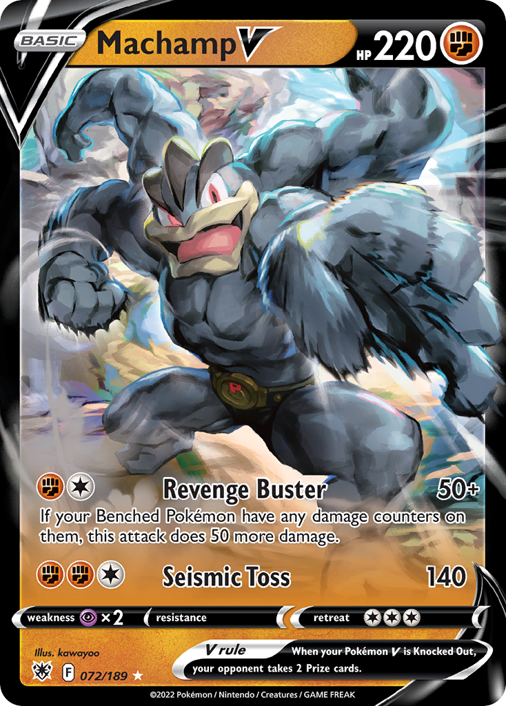 Machamp V – Astral Radiance 072/189 Pokémon card