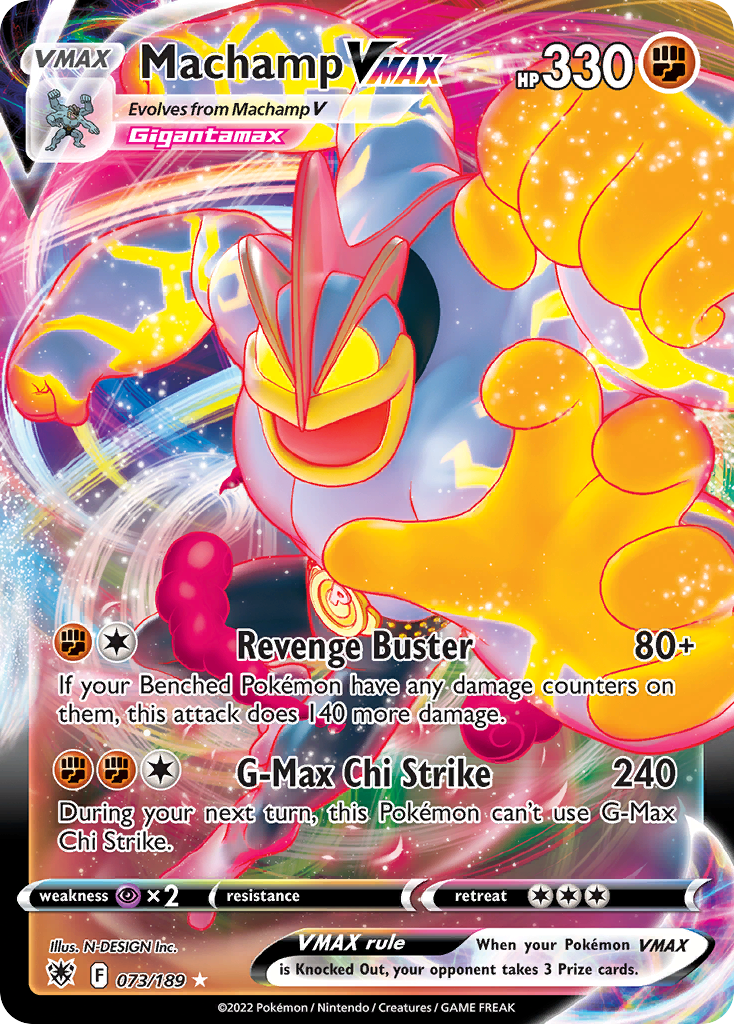 Machamp VMAX – Astral Radiance 073/189 Pokémon card