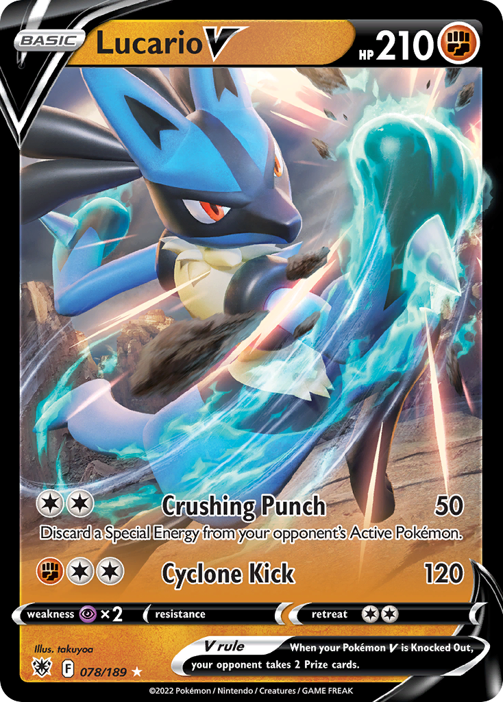 Lucario V – Astral Radiance 078/189 Pokémon card