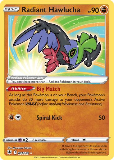 Radiant Hawlucha - Astral Radiance 81