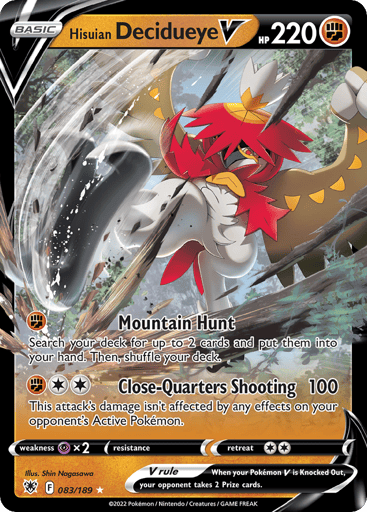 Hisuian Decidueye V - Astral Radiance 83