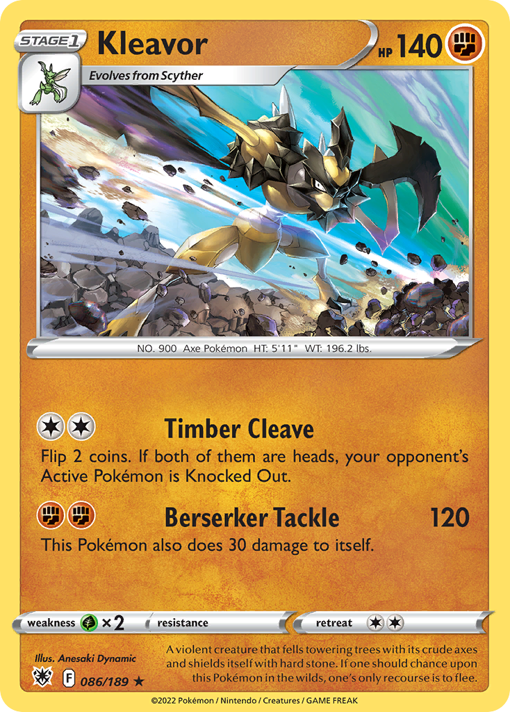 Kleavor – Astral Radiance 086/189 Pokémon card