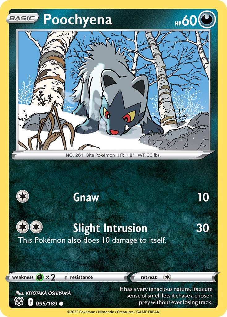 Poochyena – Astral Radiance 095/189 Pokémon card