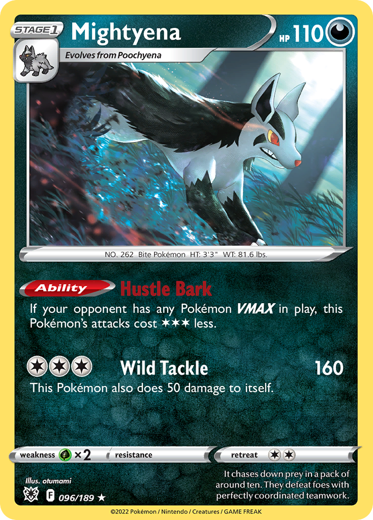 Mightyena – Astral Radiance 096/189 Pokémon card