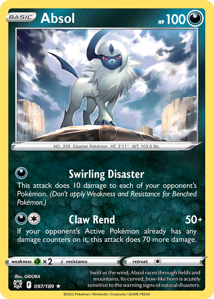 Absol – Astral Radiance 097/189 Pokémon card