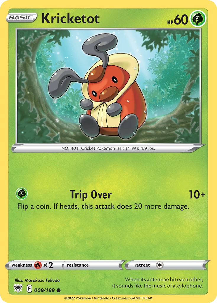Kricketot – Astral Radiance 009/189 Pokémon card